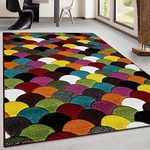 Online Bedding Store. New Bold & Beautiful Multi Bright Colour Carved Floor Rugs in Choice of Design and Colour Small- Large …(Scales, 160cm x 230xcm)