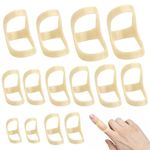 Trigger Finger Splints,14 PCS Oval 8 Finger Splint Oval thumb Splint Thumb Support Waterproof Finger Splints for Arthritis,Finger Stabilizer Brace Finger Protectors for Thumb Finger Arthritis Pain