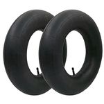 2 Pcs 4.00-8" Wheelbarrow Inner Tubes with Straight Valve, Heavy Duty Replacement for Wheelbarrows, Mowers, Hand Trucks and More