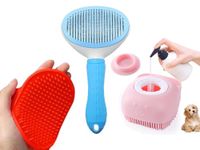 PSK PET MART Dog Brush for Grooming Kit 3PCS - Deshedding Dog Brush for Short Hair Dogs, Dog Hair Brush for Grooming Small Dogs,Puppy Brush and Slicker Brush for Dogs,