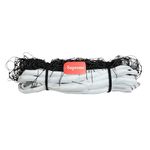 Supreme Volleyball Net Nylon (4 Side Tape) Thick Qlty, 10 Mesh (Pack of 1) Volleyball Net (Black, White)