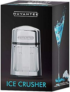 Nuvantee Manual Ice Shaver - Stainless Steel Snow Cone Maker, Non-Slip, BPA Free