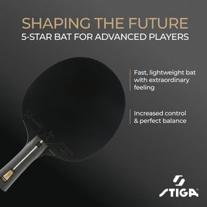STIGA Pro Carbon Table Tennis Bat – Professional Ping Pong Paddle