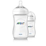 Philips Avent Natural Baby Bottles with Slow Flow teats, Pack of 1(2 Units) (Model SCF033/27)