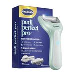 Dr. Scholl's Pedi Perfect Pro Electric Foot Callus Remover, Waterproof, Rechargeable with x3 Roller Heads, Removes Hard Skin for Soft Beautiful Feet, 90 Minute Run Time, Dust Catcher, Pedicure Tools