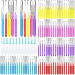 300 Pcs Interdental Brushes for Braces, 6 Size Soft and Bendable Braces Brush for Cleaning, Toothpick Dental Tooth Flossing Head Oral Dental Hygiene Flosser Teeth Gum Braces Tooth Cleaning Tool