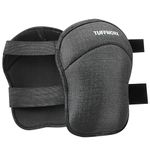 TUFFWORX Anti-Slip Knee Pads Work, Gardening Knee Pads with Adjustable Straps for Gardeners, Workers, Sports, Black, 1 Pairs