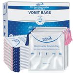 HIONFURT Absorbent Sick Bags 12 Pack-Turns Vomit into Gel,Leak Resistant Vomit Bags,900ml Portable Sick Bag for Motion Sickness,Air & Car Travel-Great for Pregnancy,Kids&Taxi Drivers