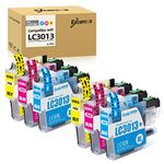 EXCERCUS LC3013 LC3011 Ink Cartridge Replacement for Brother LC3013 XL LC 3013 LC-3013 LC3011 Ink Compatible with MFC-J491DW MFC-J497DW MFC-J690DW MFC-J895DW Printer (2C 2M 2Y)