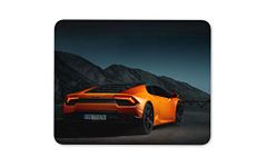 Destination Vinyl Ltd Orange Super Car Mouse Mat Pad - Teen Car Lover Fun Computer #14661