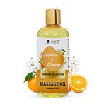 Sage Apothecary's Orange Jasmine Massage Oil : Sensual Harmony Meets Natural Elegance | Vegan | Cruelty Free | Natural Bliss | Ideal for Couples, Date Nights, and Relaxing Massages | 300 ml