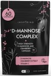 D Mannose 1000Mg Tablets Complex – 3-in-1 D-mannose Capsules with High-Strength D mannose Powder, Cranberry Extract & Vitamin C – Preventative Urinary Tract & Bladder Care for Women, 60 Capsules