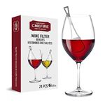 Wine Filters Removes Histamines and Sulfites: Stop it Wine Allergies - Purifies Wine without Compromising Taste and Purity(24 Packs)