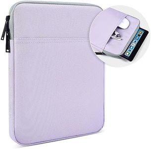 6-7 inch E-Reader Sleeve Case for Amazon Kindle Paperwhite 6.8", 6" Kindle, Fire 7 Tablet, Kobo Clara 2E eReader 6" Tablet Sleeve Pouch Bag with Accessories Pocket -Purple