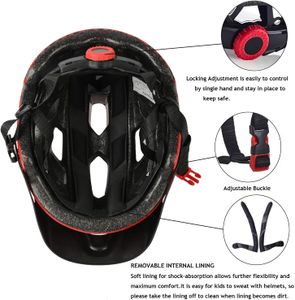 Exclusky Kids Bike Helmet – Adjustable Bicycle & Scooter Helmet, 50-57cm