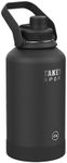 Takeya Sport 64 oz Triple Wall Insulated Stainless Steel Water Bottle with Ice Blocking Spout Lid, Unmatched Quality, 26+ Hours Cold, Champion Blue