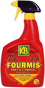 KB FOUPAL8N2 - Pulvérisateur Anti-Fourmis Prêt à l'Emploi 800 ml - Elimine radicalement et durablement fourmilières et fourmis noires - Produit 2 en 1, action choc et forme une barrière de protection