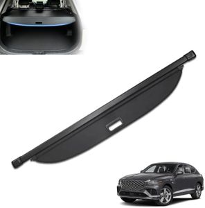 MIALUTY® Cargo Cover for 2023-2025 Genesis GV80 Retractable Trunk Cover GV80 Accessories Anti-Peeping Anti-Theft Privacy Screen,Trunk Luggage Shield Shade Carbon Fiber Texture