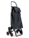 ROLSER I-Max MF 6 Wheel Stair Climber Foldable Shopping Trolley - Gray