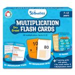 Skillmatics Multiplication Flash Cards (Numbers 0-12) - 2nd to 6th Grade Math Practice, Stocking Stuffers, Includes Dry Erase Marker, Puzzles, Tips, Tricks, Games & Chart