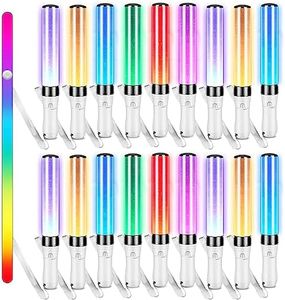 3 Pcs LED Glow Sticks 15 Color Party Flashing Light Multicolor 2 Light Modes Bright Flashing Light Sticks for Festivals Rave Birthday Concert Party Supplies