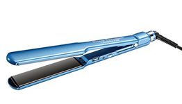 BaBylissPRO Nano-Titanium & Ceramic Ultra-Slim, Extra-Long Flat Iron with 1.5 inch wide floating plates, 1 Count, Blue