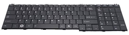 Dosens Laptop Keyboard Compatible with Toshiba Satellite C650 C655 C655D C660 C675 L650 L655 L670 L675 L675D L750 L750D L755 Black US