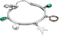 BCBG Generation Women's Star Multi Charm Toggle Bracelet, One Size