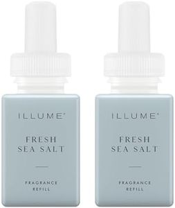 Pura & ILLUME Home Scent Refill - Smart Air Diffuser - Up to 120-Hours of Luxury Fragrance per Refill - Home Essential - Clean & Safe Diffuser Fragrance - 2 Pack, Fresh Sea Salt