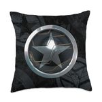 Marvel Falcon and The Winter Soldier Bucky Barnes Icon Throw Pillow, 18x18, Multicolor