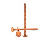 Hippo Hardware (3.35mm X 30mm) Copper Clout Nails, Roofing Slate, Tree Stump Killers (Pack of 100)