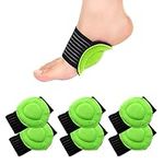 3 Pairs Arch Support Brace, Plantar Fasciitis Foot Relief Cushions for Men, Compression Fasciitis Cushioned Support Sleeves for Women, for Flat Feet, Heel Fatigue& Achy Feet Problems