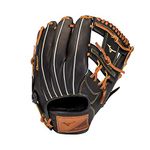 Mizuno GSN1125 Select 9 Infield Baseball Glove 11.25", Right Hand Throw, BLACK-BROWN