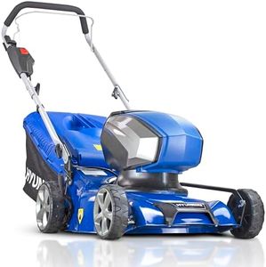 Hyundai 40V Lithium-Ion Battery Lawnmower, 42cm / 420mm Cutting Width, Cordless Lawnmower with Battery & Charger, Mulching, 45L Bag & 3 Year Warranty