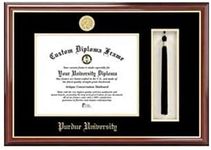 NCAA Purdue University 9.625 x 7.625 Inches Tassel Box and Diploma Frame