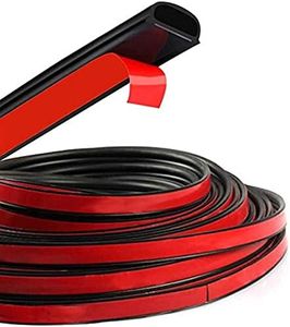 HOTSYSTEM D-Shape Door Rubber Seal Strip Weatherstrip 3M Self Adhesive Hollow for Car Truck Motor Door Cover Trunk (Black, 26.25 feet)