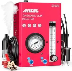 ANCEL S3000 Smoke Machine Automotive with Built-in Air Compressor, Adjustable Pressure Gauge&Flow Meter, Professional Diagnostic Smoke Machine Leak Detector for EVAP, Vacuum, Fuel & More Leak Testing