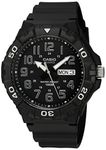 Casio Men's 'Diver Style' Quartz Resin Casual Watch, Color: Black (Model: MRW210H-1AV)