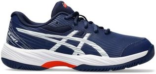 ASICS Kid's Gel-Game 9 Grade School Tennis Shoe, 6.5, Blue Expanse/White