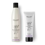 Brillare Professional Heavy Moisturising Natural Shampoo & Hair Mask Combo, Enriched With Wheat Germ & Avocado Fruit, Deeply Nourishes Dry and Frizzy Hair Shampoo 300ml+ Mask 125ml