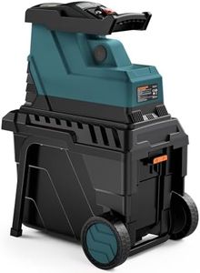DOVAMAN GT10 Gartenhäcksler, 2800W Bürstenloser Motor mit 400Nm Drehmoment, Leise, 8-Zahn-Walzenmesser, Einstellbarer Abstand, Zerkleinert Trockene Äste bis 45mm, 55L Box, mit Überlastschutz