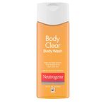 Neutrogena Body Clear Acne Body Wash with Salicylic Acid - Pimple Care Product, Acne Treament, Pore Cleaner, Help Treat Breakouts on Back, Chest & Shoulders, Non-Comedogenic- 250 mL