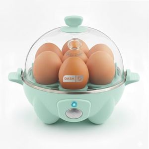 Dash Rapid Egg Cooker - Boiler, Poacher & Steamer - Includes Measuring & Recipe Guide - Dishwasher Safe - BPA Free - Holds 7 Eggs, Aqua