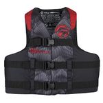 Full Throttle Adult Nylon Life Jacket, Red 4X/7X