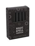 Grindstore 12 Magic Spell Candles - Protection Black 10cm