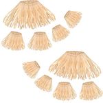 SKYLETY 10 Pieces Scarecrow Straw Kit Scarecrow Costume Accessories Raffia Grass Bundle Dry Straw Party Accessory Halloween Decoration