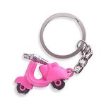 RainSound Metal Pink Scooter Keychain