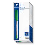 STAEDTLER Stick 430 M-5 Ballpoint Pen Medium - Green (Box of 10)