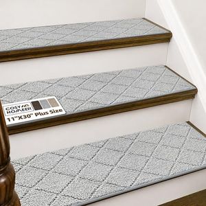 COSY HOMEER Stair Treads for Wooden Steps Indoor Non Slip 11"x30",15pcs