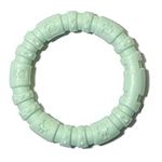 ROSEWOOD small tough and durable chew and teething ring shaped dog toy for puppies and small dogs made of tough nylon material, Mint flavoured and scented, Green